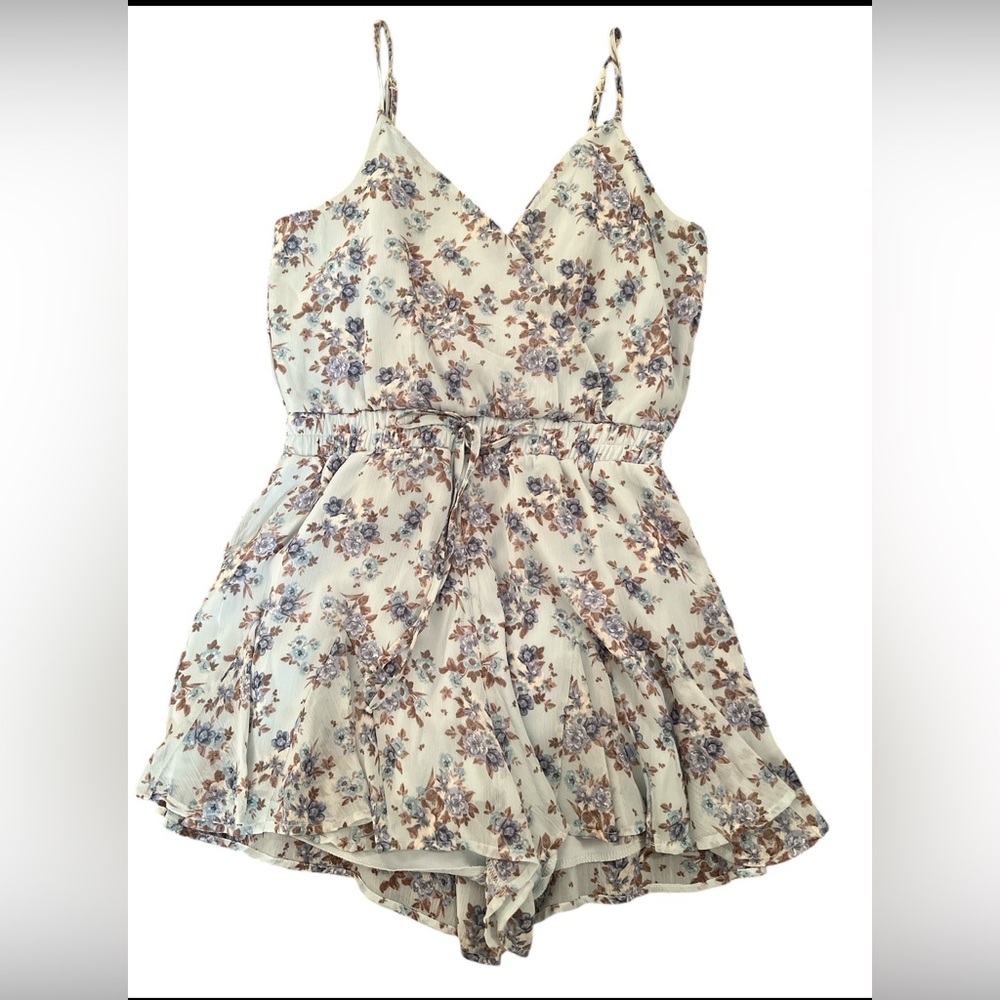Floral Print Women's shorts romper